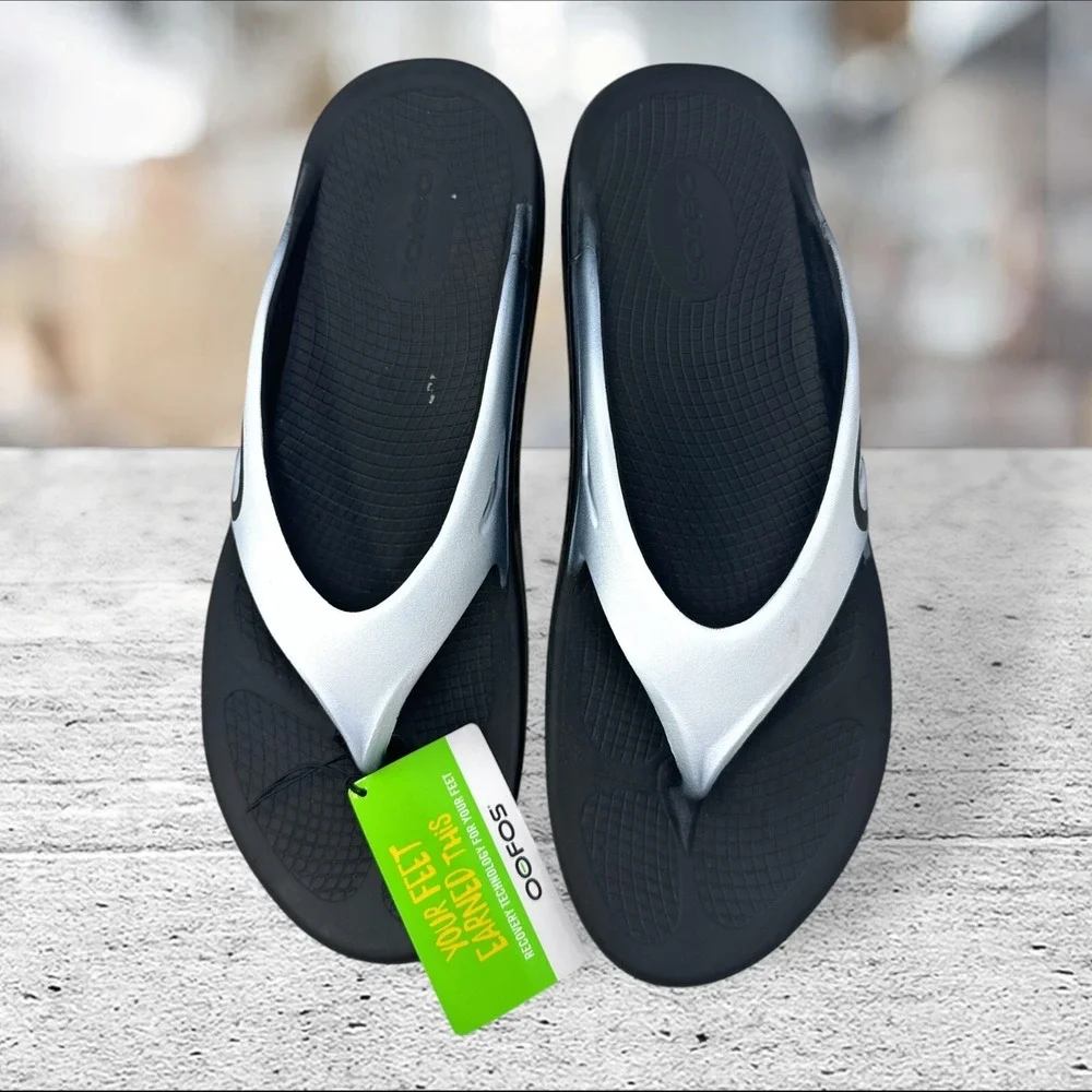 OOFOS Sandal Flip Flops OOFOAM Mens Size 16‎ 1001 GRPH - GRAPHITE Sport Black